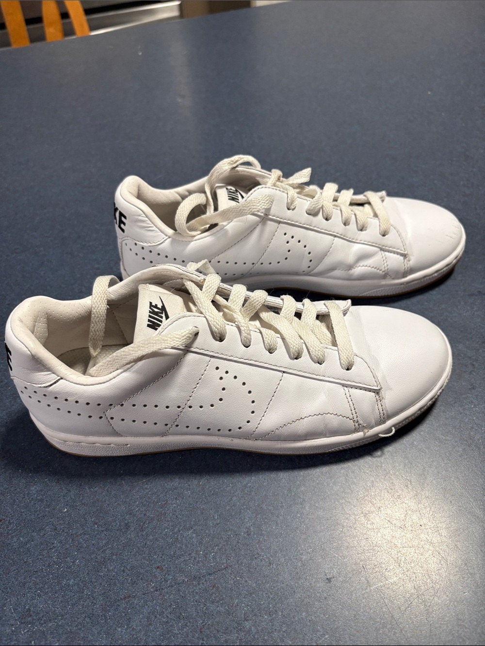 Nike White Low-Top Leather Sneakers